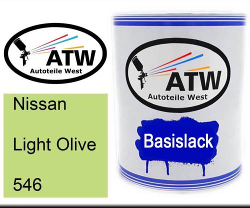 Nissan, Light Olive, 546: 1L Lackdose, von ATW Autoteile West.